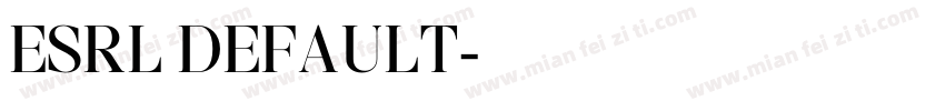 ESRL DEFAULT字体转换